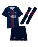 Günstige Paris Saint-Germain Khvicha Kvaratskhelia #7 Heimtrikotsatz Kinder 2025-26 Kurzarm (+ Kurze Hosen)